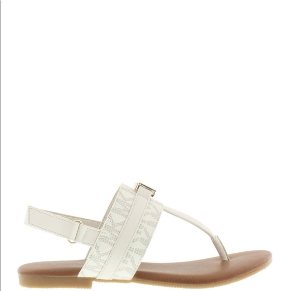 Michael kors Jaliyah logo thong sandal 13M toddler - Picture 2 of 5